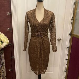 David Meister embellished dress, size 4